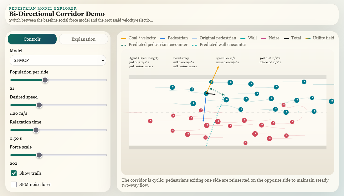 Pedestrian Model Explorer